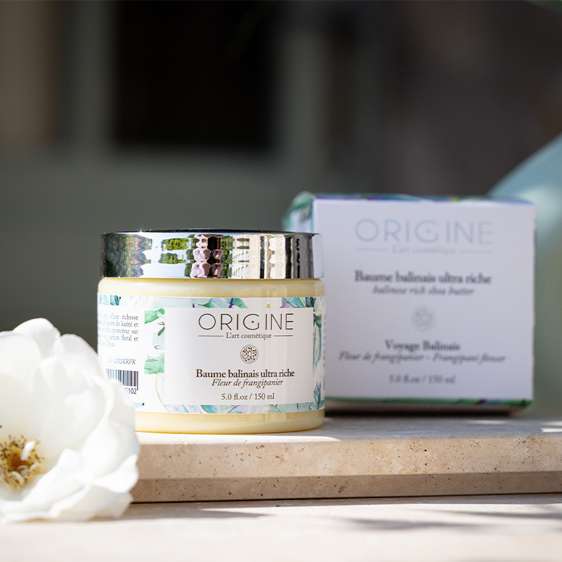 Baume ultra-riche au karité - Fleur de frangipanier - Voyage Balinais