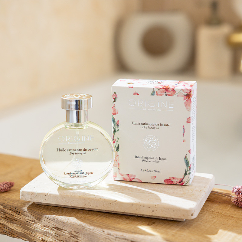 Huile satinante de beauté - Fleur de cerisier - Rituel impérial du Japon